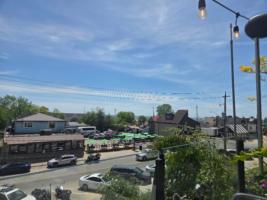 View of downtown Port Dover, small town Ontario