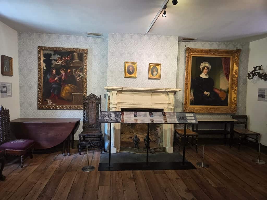 One of the exhibits in the museum in the Edgar Allan Poe Museum