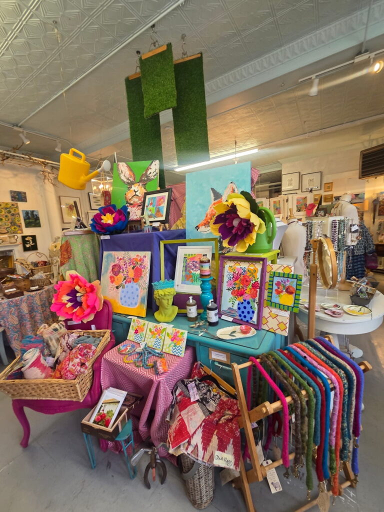 Inside ReFunk It, one of a kind gifts, handmade products, shop in Ashland