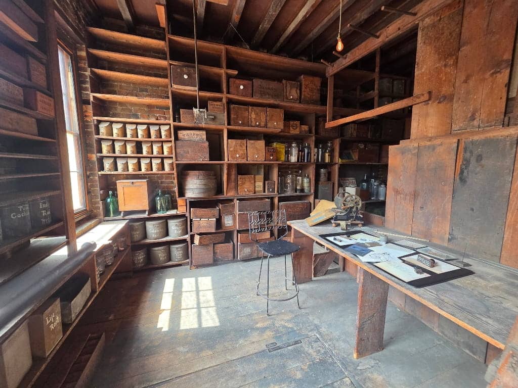The second floor of the Stabler-Leadbeater Apothecary Museum