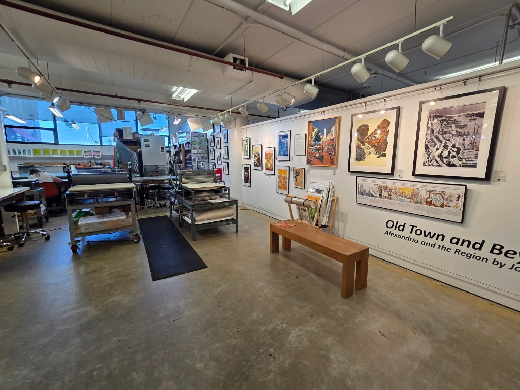 One of the art studios in the Torpedo Factory Art Center, Things To Do In Alexandria VA