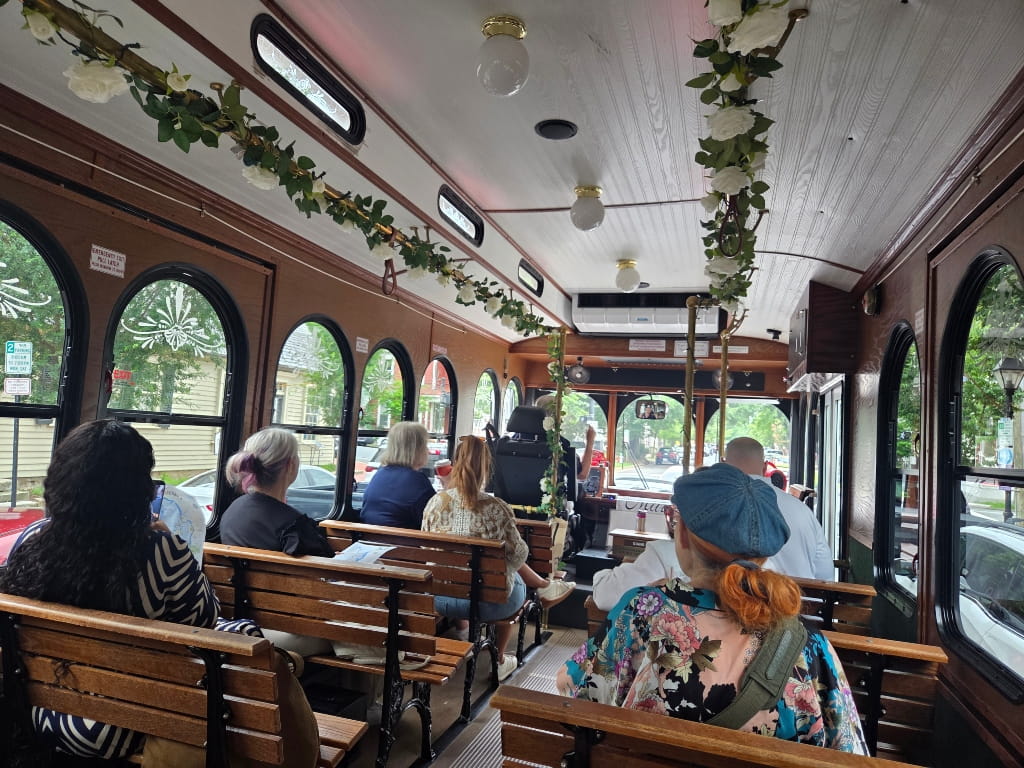 Trolley tour around Fredericksburg 