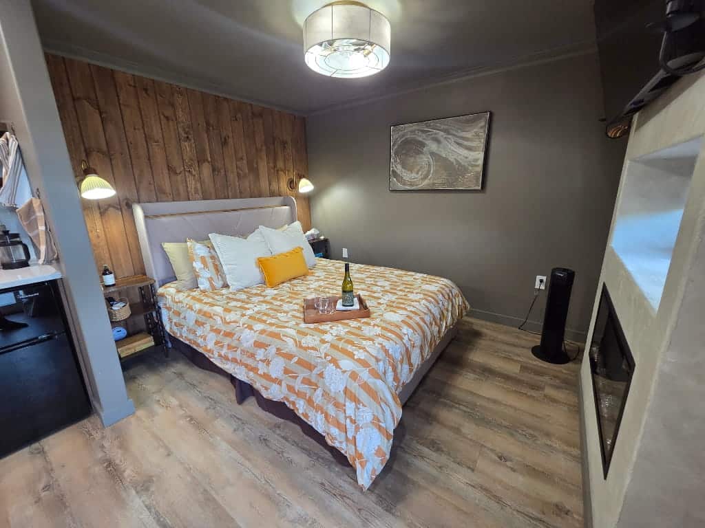 A comfortable queen-size bed, The Burrow Airbnb Review