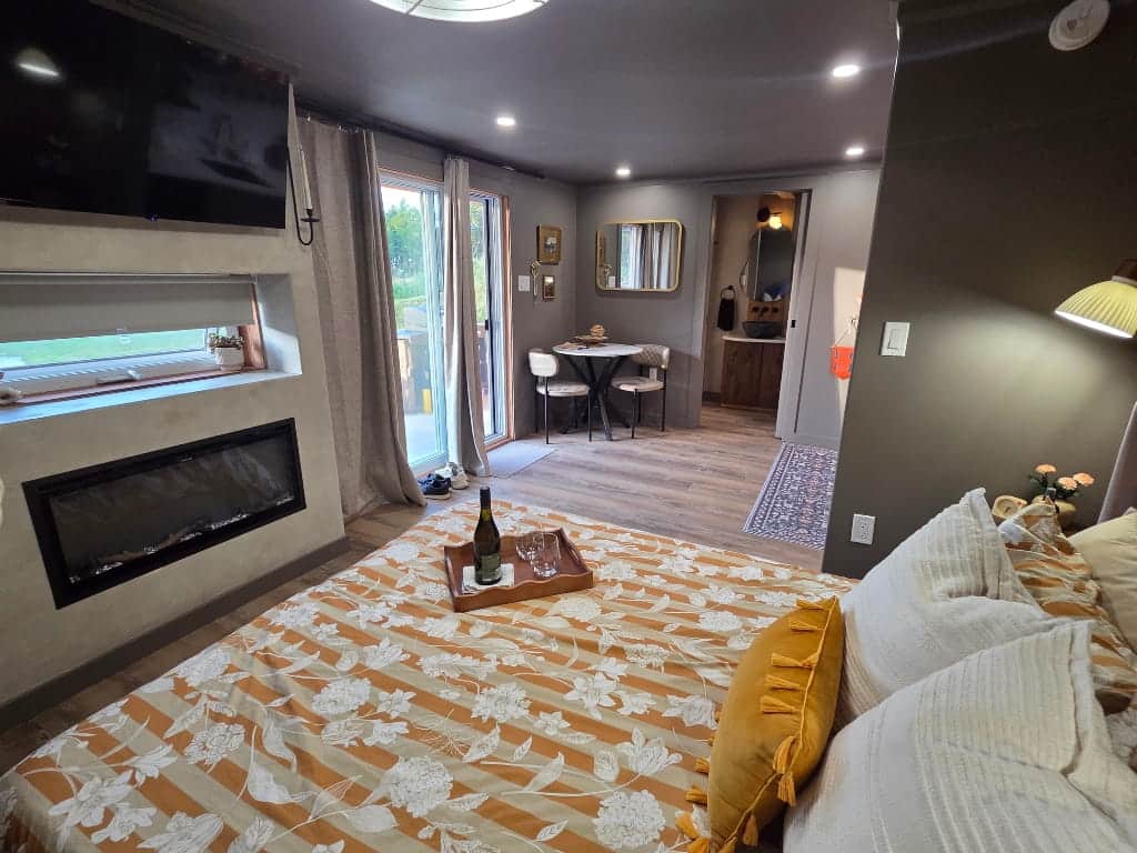 Inside the Burrow Airbnb, tiny-home Airbnb