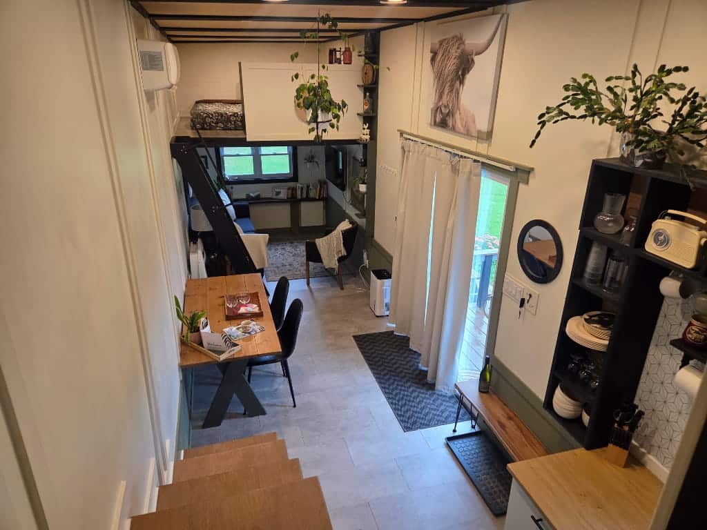 View from the other bedroom, layout of a tiny home, Highland House Review