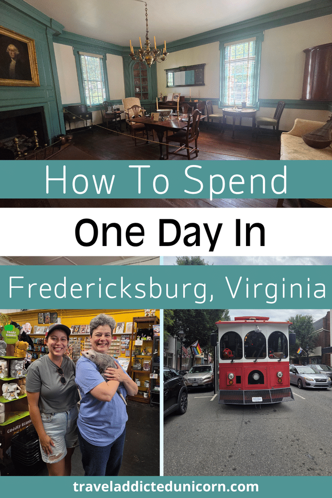 How To Spend One Day In Fredericksburg, Virginia pin