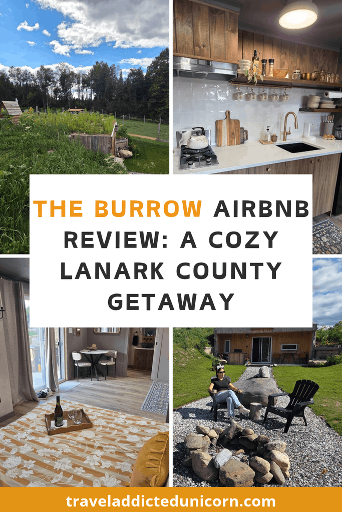The Burrow Airbnb Review A Cozy Lanark County Getaway pin