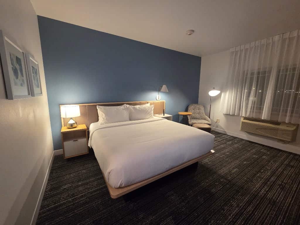 TownePlace Suites Minot hotel room, bedroom