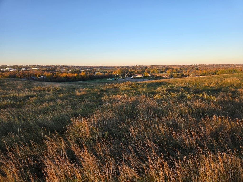 Prairie views from Minot Outdoor Recreation Area