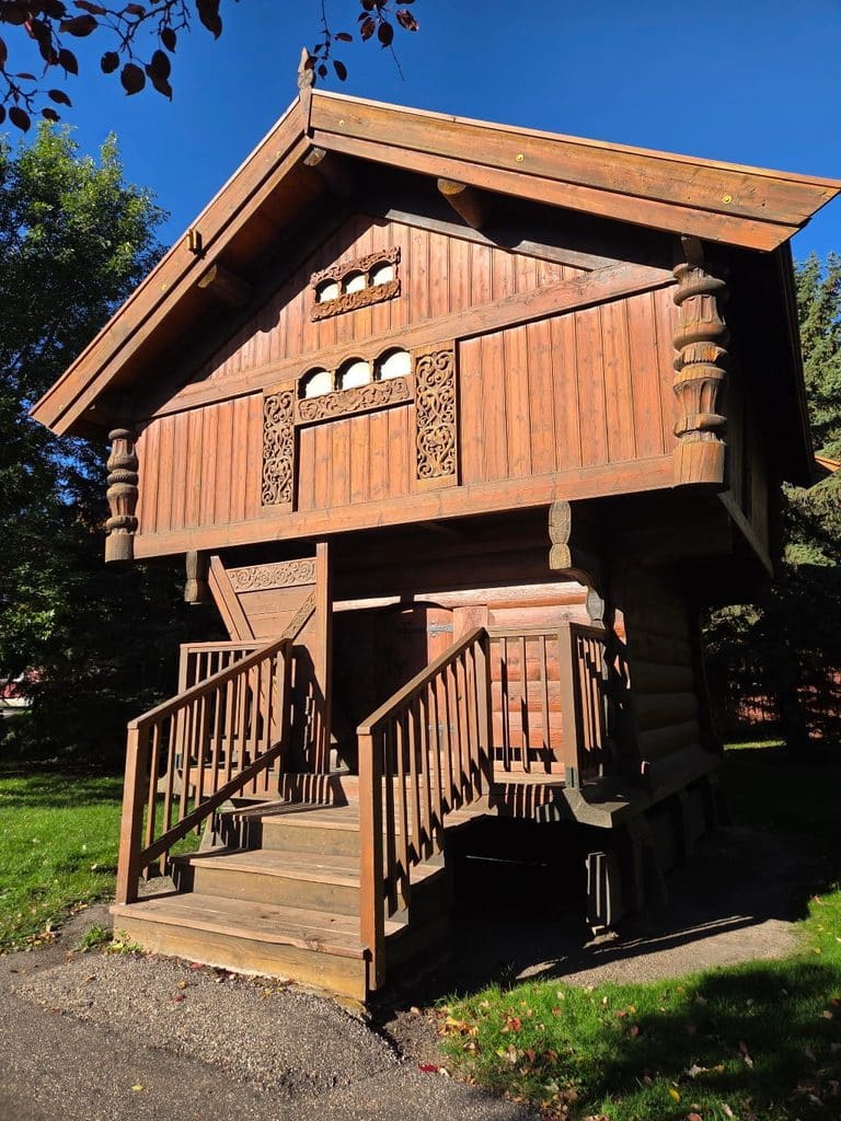 The Stabbur building, Scandinavian style building