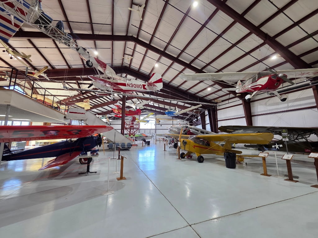 Selection of planes in Dakota Territory Air Museum