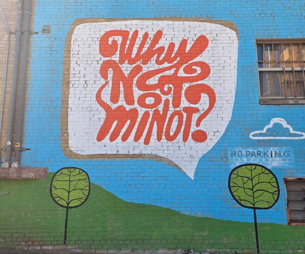 The “Why Not Minot” Mural, street art