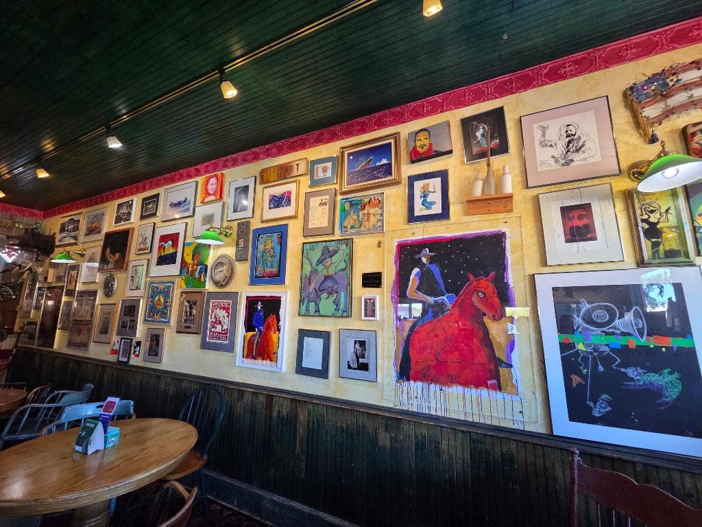 Inside the Blue Rider, dive bar